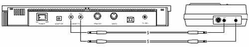 This is the connection scheme for a SEGA SC-3000 Cassette interface and SEGA SR-1000 jack plugs.