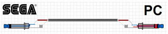 SEGA SC-3000 data audio cable SEGA SC-3000 data audio cable